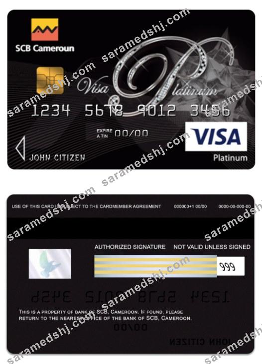 Cameroon SCB bank visa platinum card